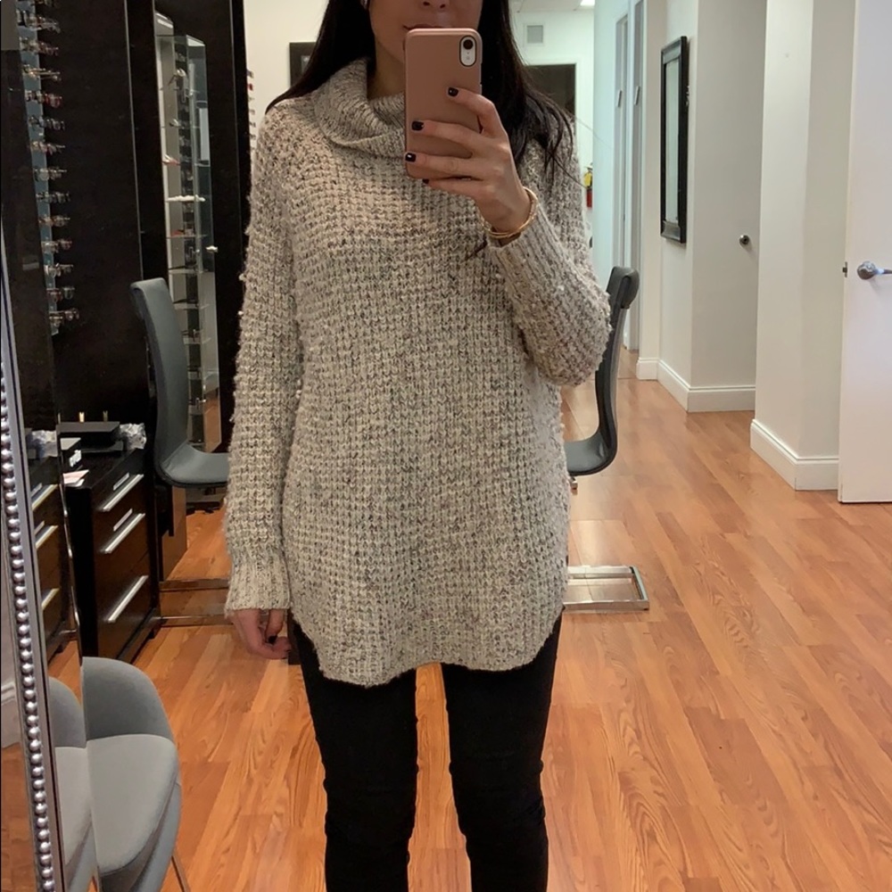 Free people oatmeal turtleneck